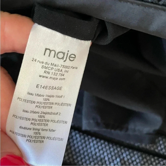 Maje jupe boule Matiere mesh scuba mini skirt - Picture 9 of 14